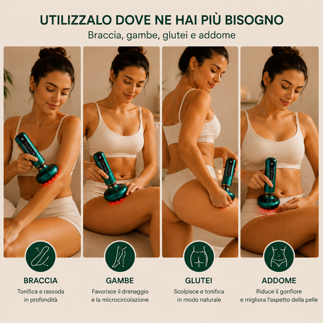 Massaggiatore Anticellulite ad Aspirazione Intelligente
