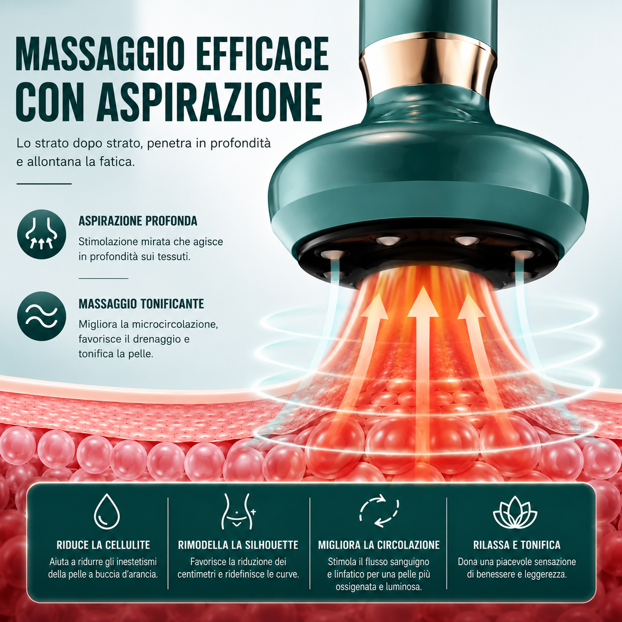 Massaggiatore Anticellulite ad Aspirazione Intelligente